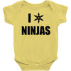 i heart ninjas Baby Onesie