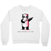 black, red and white Crewneck Sweatshirt