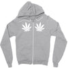 weed leaf Zipper Hoodie