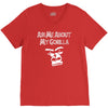 men's ask me about my gorilla V-Neck Tee