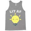 lit af kawaii light bulb Tank Top