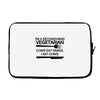 i'm a secondhand vegetarian. cows eat grass, i eat cows. Laptop sleeve