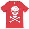 skull and crossbones pirate neon T-Shirt