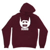 man beard funny mens Unisex Hoodie
