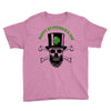 happy saint patrick day skull Youth Tee