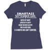 Smartass September Girl Ladies Fitted T-Shirt