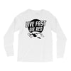 live fast die red Long Sleeve Shirts