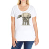 how many legs Ladies Curvy T-Shirt