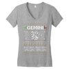 gemini christmas ugly sweater Women's V-Neck T-Shirt