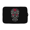 rose sugar skull Laptop sleeve