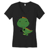 Cute Dinosaur Women's V-Neck T-Shirt