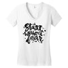 start without fear Women's V-Neck T-Shirt