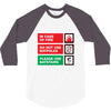 bat safety 3/4 Sleeve Shirt