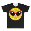 Lemon with Disco Glasses All Over Men's T-shirt