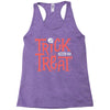 trick or treat Racerback Tank