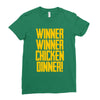 Winner Winner Chicken Dinner Ladies Fitted T-Shirt