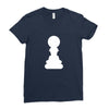 Chess King and Pawn Ladies Fitted T-Shirt