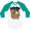 pirates face 3/4 Sleeve Shirt