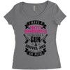 I Have A Pretty Granddaughter Gun A Shovel And An Alibi Women's Triblend Scoop T-shirt