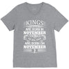 Real Kings Are Born On November 3 V-Neck Tee