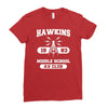 hawking av club middle school Ladies Fitted T-Shirt