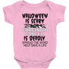 halloween is scary but carcinoid cancer is deadly spread the word help Baby Bodysuit
