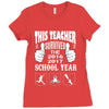 This Teacher Survived The 2016 2017 School Year Ladies Fitted T-Shirt