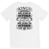 Real Kings Are Born On October 18 V-Neck Tee