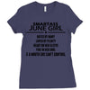 Smartass June Girl Ladies Fitted T-Shirt