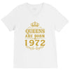 queens are born in 1972 V-Neck Tee