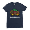 angry pumkin Ladies Fitted T-Shirt