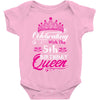 Celebrating With the 5th Birthday Queen Baby Onesie
