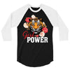 Girl Power White Write 3/4 Sleeve Shirt