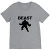 beast muscle guy workout V-Neck Tee