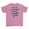IT'S NOT DRINKING ALONE IF THE DOG IS HOME! Youth Tee