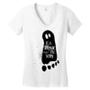 eat drink and be scary 2 Women's V-Neck T-Shirt