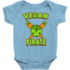 vegan pirate Baby Bodysuit