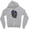 skull modile head Zipper Hoodie