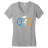 portal bathroom parody video game Women's V-Neck T-Shirt