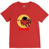 mad bull V-Neck Tee