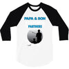 Papa And Son Fishing Partners For Life 3/4 Sleeve Shirt