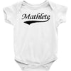 mathlete t shirt funny math humor geek nerd school athlete tee s m l x Baby Onesie