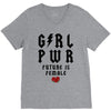 Girl Power Future Is Female V-Neck Tee