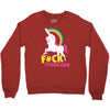 gay pride f#ck younicorn funny rude unicorn Crewneck Sweatshirt