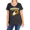 monday needs me Ladies Curvy T-Shirt