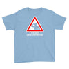 body under construction road sign Youth Tee
