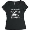 all aboard hot mess express train Women's Triblend Scoop T-shirt