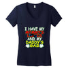 mommy's looks daddy's gas Women's V-Neck T-Shirt