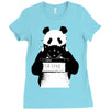 panda police Ladies Fitted T-Shirt