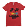 This Is What Trans Looks Like Ladies Fitted T-Shirt